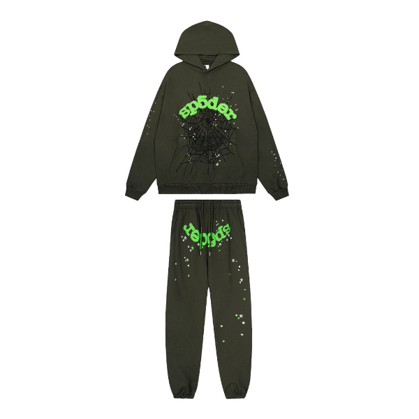 Sp5der Hoodie and Pants Set
