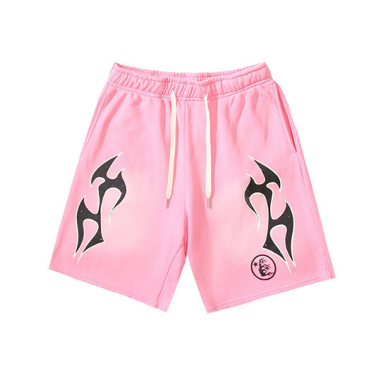 Hellstar Graphic Flame Shorts