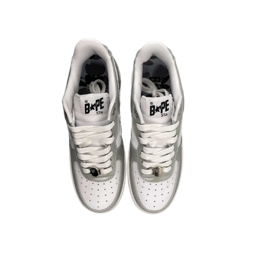 A Bathing Ape BAPE Sta Low "Grey and White"