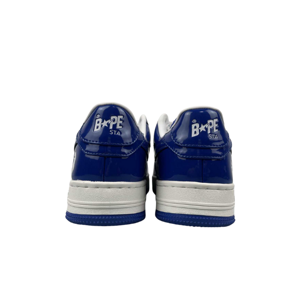 A Bathing Ape BAPE Sta lakirano usnje "belo modro"