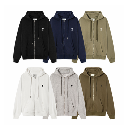 AMI Paris full-zip hoodies