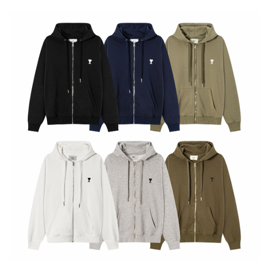 AMI Paris full-zip hoodies