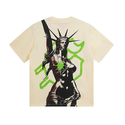 Majica z grafičnim napisom Godspeed "Modern Liberty"
