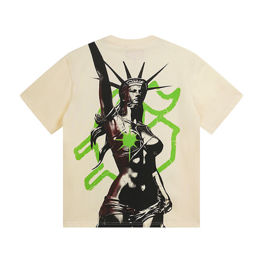 Majica z grafičnim napisom Godspeed "Modern Liberty"