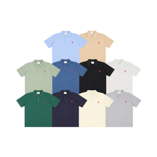 Vezena polo majica AMI Paris